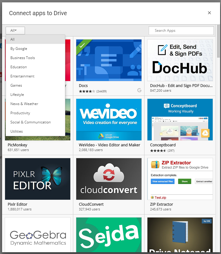 Google Drive Apps
