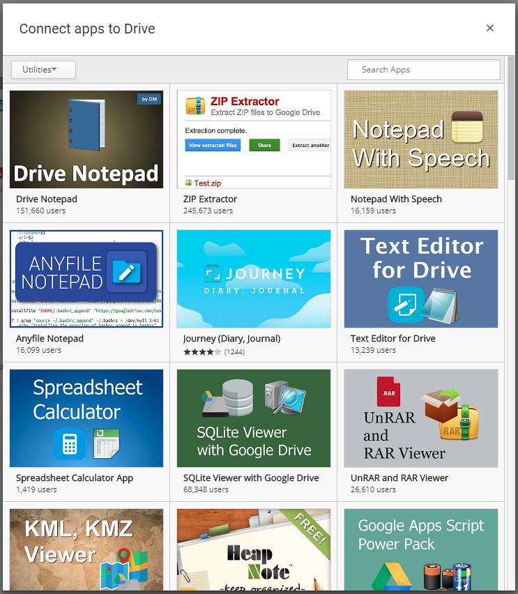 Google Drive Utility Apps