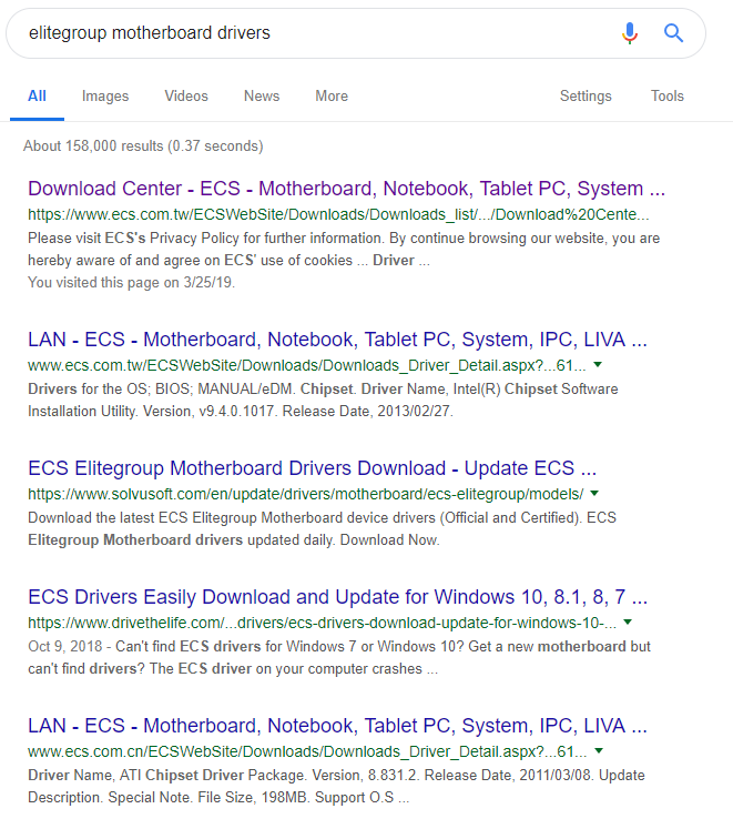 EliteGroup Motherboard Drivers Google Search